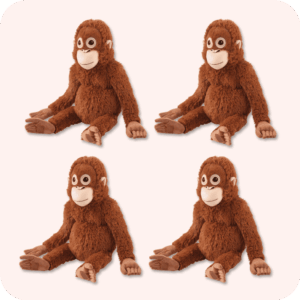 Orangutan Plush 4PCS